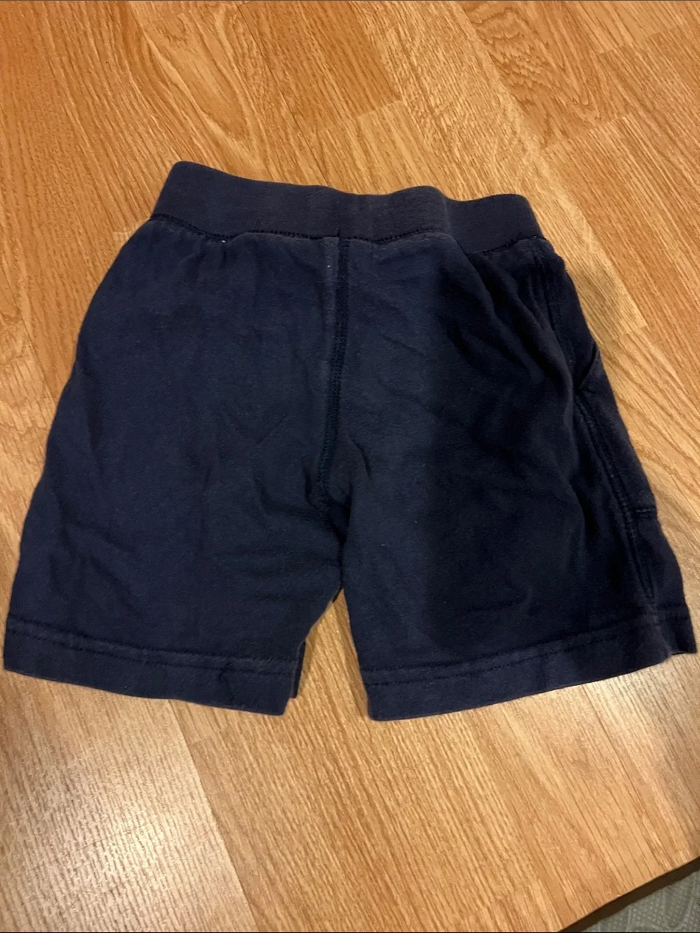 Carter's Navy Knit Shorts with White Drawstring